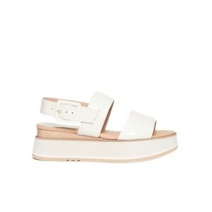 Paloma Barceló Wedge Sandals With Glossy Naplak Finish - NWT